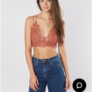 Adella Lace Bralette by free people… it’s a beautiful rust color .. BNWT sz sm